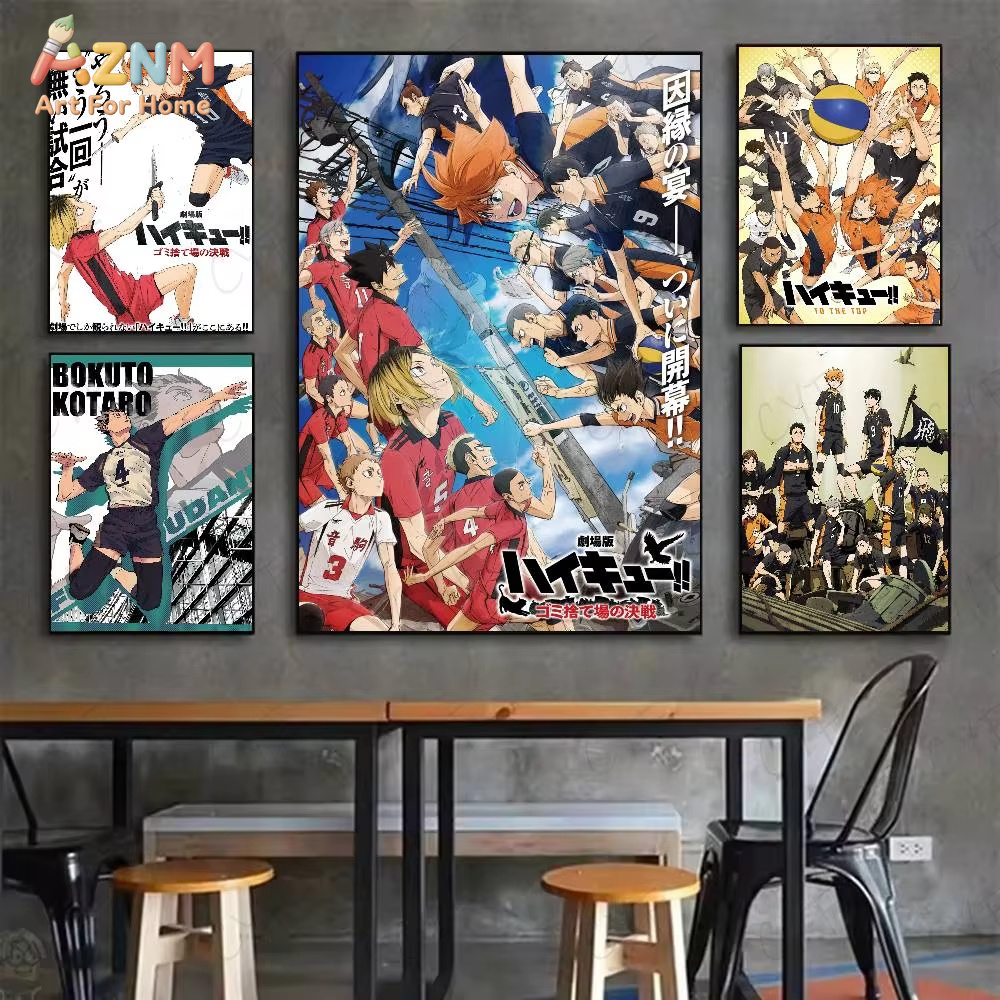 1PC、H-Haikyuu ホットアニメポスターアート壁掛け - Geometric Wall Art のレビューと価格