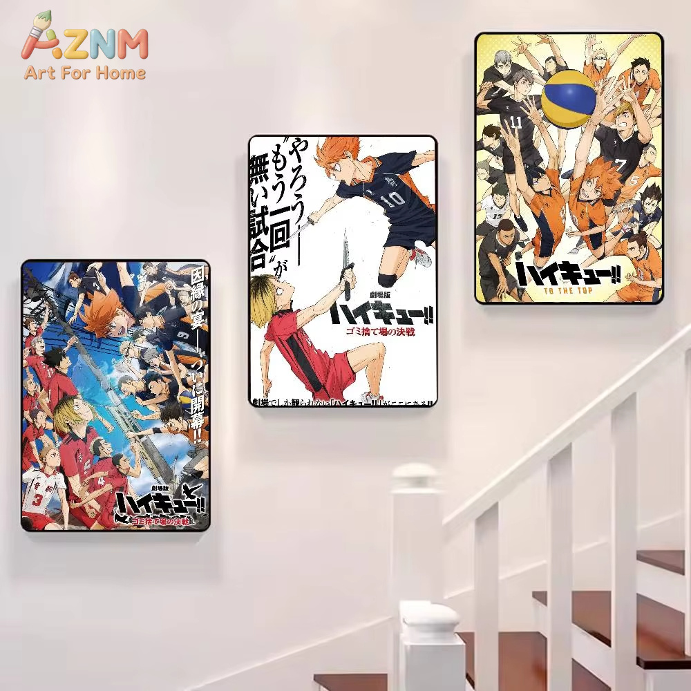 1PC、H-Haikyuu ホットアニメポスターアート壁掛け - Geometric Wall Art のレビューと価格